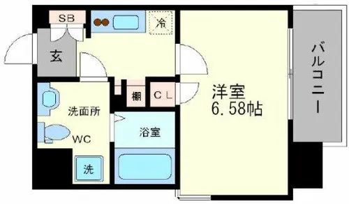 Grandi Utsubo Park【10階】の間取り