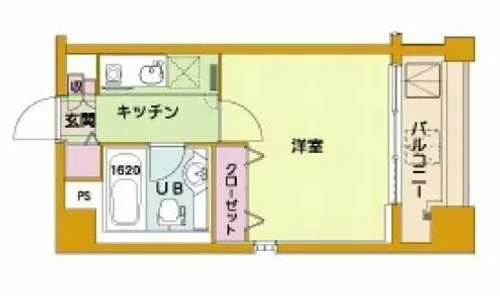 ISM中之島レジデンス【1階】の間取り
