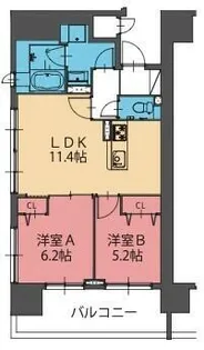 さくらHills ROKUBAN Platinum Residence【4階】の間取り
