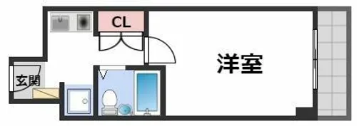 エルデ大手前【7階】の間取り