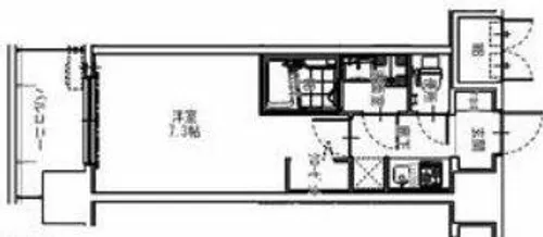 S-RESIDENCE大阪同心【13階】の間取り