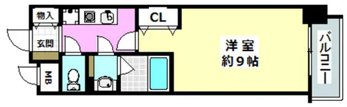 カサ・リベルテ【6階】の間取り
