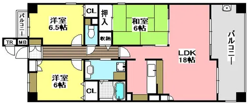 アンソレイエ【1階】の間取り