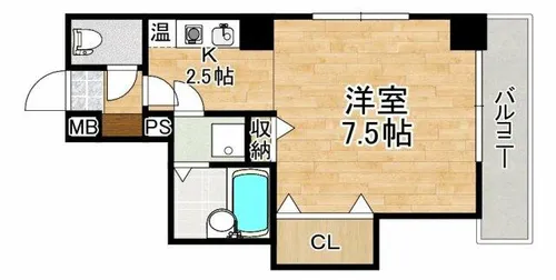 ランデルメゾン赤坂【5階】の間取り