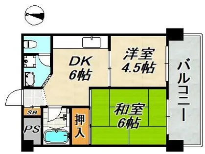 ドムール板宿【6階】の間取り