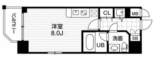 アーデン京町堀ウエスト【2階】の間取り