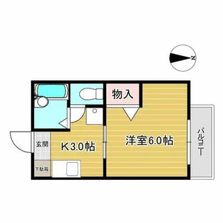 大山ハイツ【201号室】の間取り