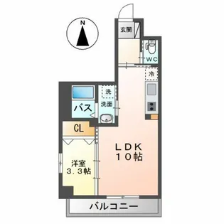 Grandeur Hakata(グランドゥールハカタ)【2階】の間取り