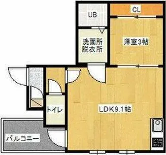 シェリム新瑞橋サウス【1階】の間取り