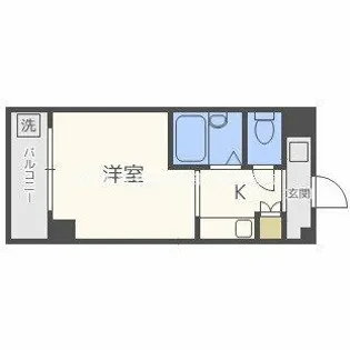 ドミール堺筋本町【10階】の間取り
