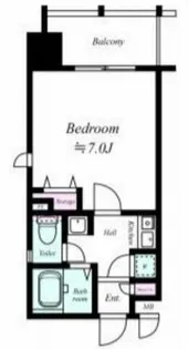 ジュネーゼ大阪城南【8階】の間取り