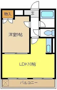 プロミネンス涼松【1階】の間取り