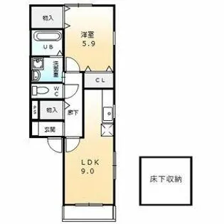 ブランカハウス【1階】の間取り