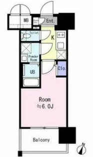 エスリード ザ・イーストレジデンス大阪城【9階】の間取り