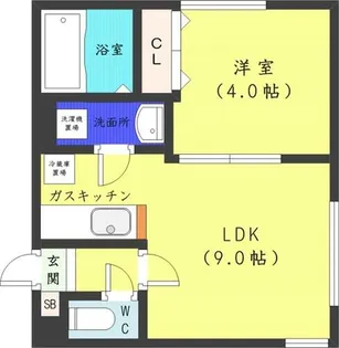 ロワシャルマン【4階】の間取り