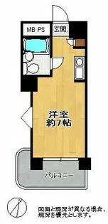 ロマネスク美野島【203号室】の間取り