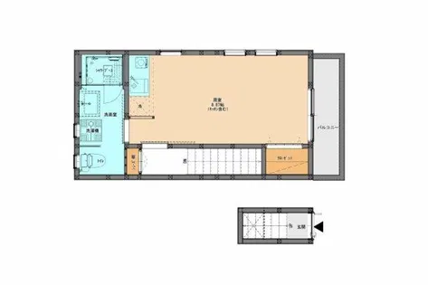 SOLAIA【201号室】の間取り