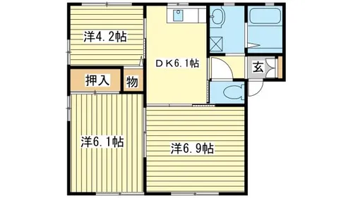 フレグランスアガ【0101号室】の間取り