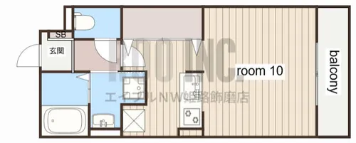 continent花影Ⅰ【105号室】の間取り