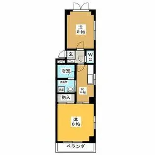 ルミエール千種【301号室】の間取り