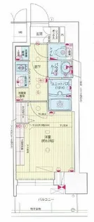 プレサンス九条グランデリーヴ【2階】の間取り