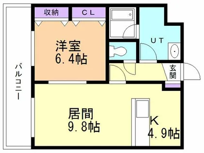 アーバンプラザ【4階】の間取り