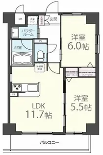 アベニール鷺洲【5階】の間取り
