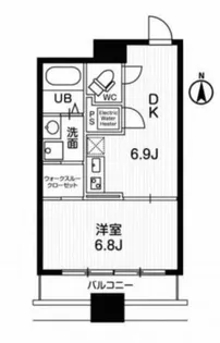 アーバンフラッツ瓦町【9階】の間取り