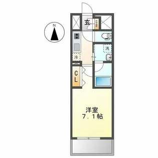 カンピオーネ御器所通【11階】の間取り