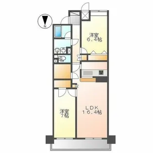 ザ・センチュリーステイツ605【1階】の間取り