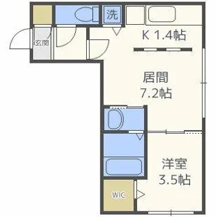 Enchante発寒南【4階】の間取り