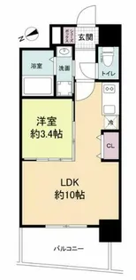 セレニテ京橋クレア【3階】の間取り