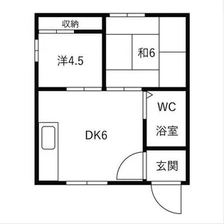 コーポシャトー【201号室】の間取り