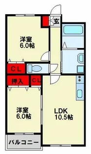 リバティヒルズ浅生【3階】の間取り