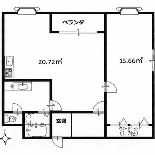 グランドヒル船越【4階】の間取り