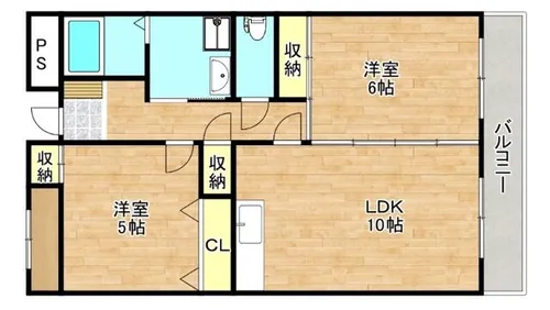 ポルト巽【1階】の間取り