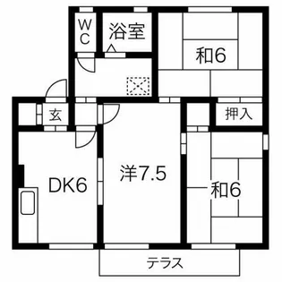 セジュール東曙 C棟【101号室】の間取り