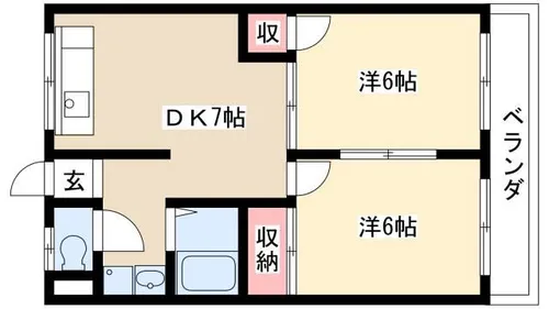 啓周ビル【5階】の間取り