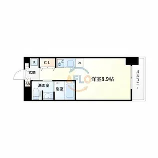 グレンパーク江坂Ⅱ【6階】の間取り