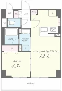 Arome梅田【2階】の間取り