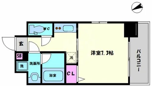 ワールドアイ大阪ドームシティ【8階】の間取り
