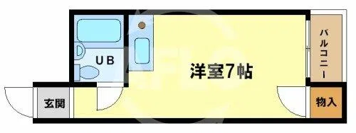 ジョイフル西船場【3階】の間取り