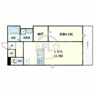 クレールメゾン城東【3階】の間取り