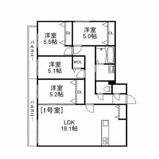 北海道札幌市豊平区美園九条7丁目【マンション】の間取り
