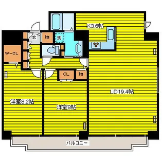 北海道札幌市東区北四条東10丁目【マンション】の間取り