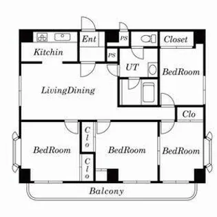 北海道札幌市東区北二十一条東8丁目【マンション】の間取り