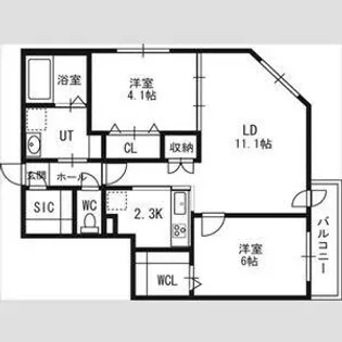 北海道札幌市北区北十二条西3丁目【マンション】の間取り