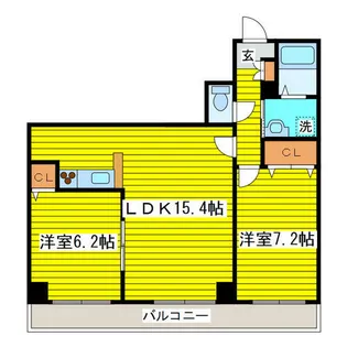 北海道札幌市東区北七条東7丁目【マンション】の間取り