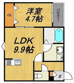 LECOCON一宮【3階】の間取り
