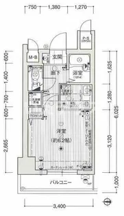 ロイヤルヒル神戸三ノ宮【4階】の間取り